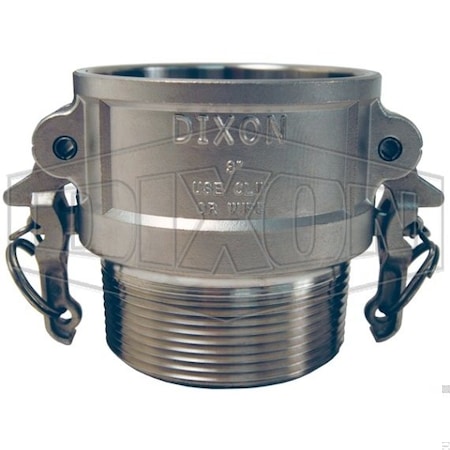 Dixon Boss-Lock Type B Cam and Groove Coupler, 3 in Nominal, Female Coupler x MNPT End Style, 316 SS RB300BL